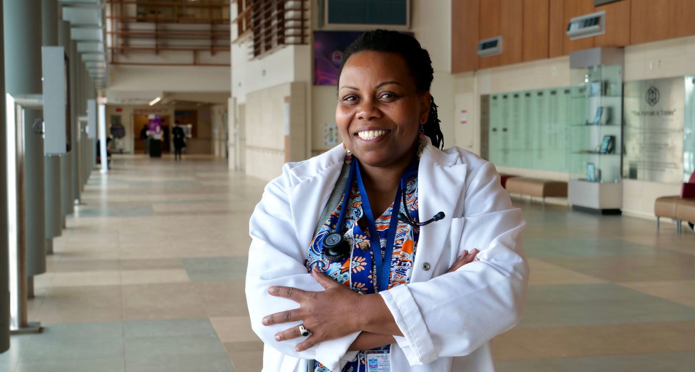 Beatrice Kahenya, NP for the adult program in Osler’s sickle cell disease clinic