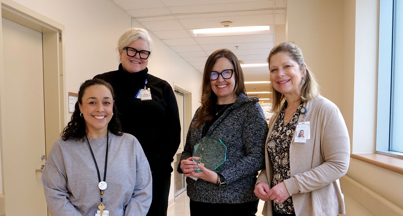 (l-r): Dr. Angel Petropanagos, Dr. Paula Chidwick, Dr. Jill Oliver and Theresa Nitti