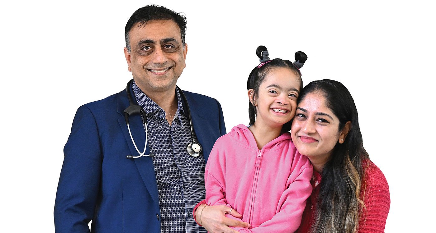 (l-r): Dr. Sangeet Kathuria, Paediatrician and Neonatologist Clinical Lead, Neonatal Intensive Care Unit; patient Anaya and her mother Deepika Sharma